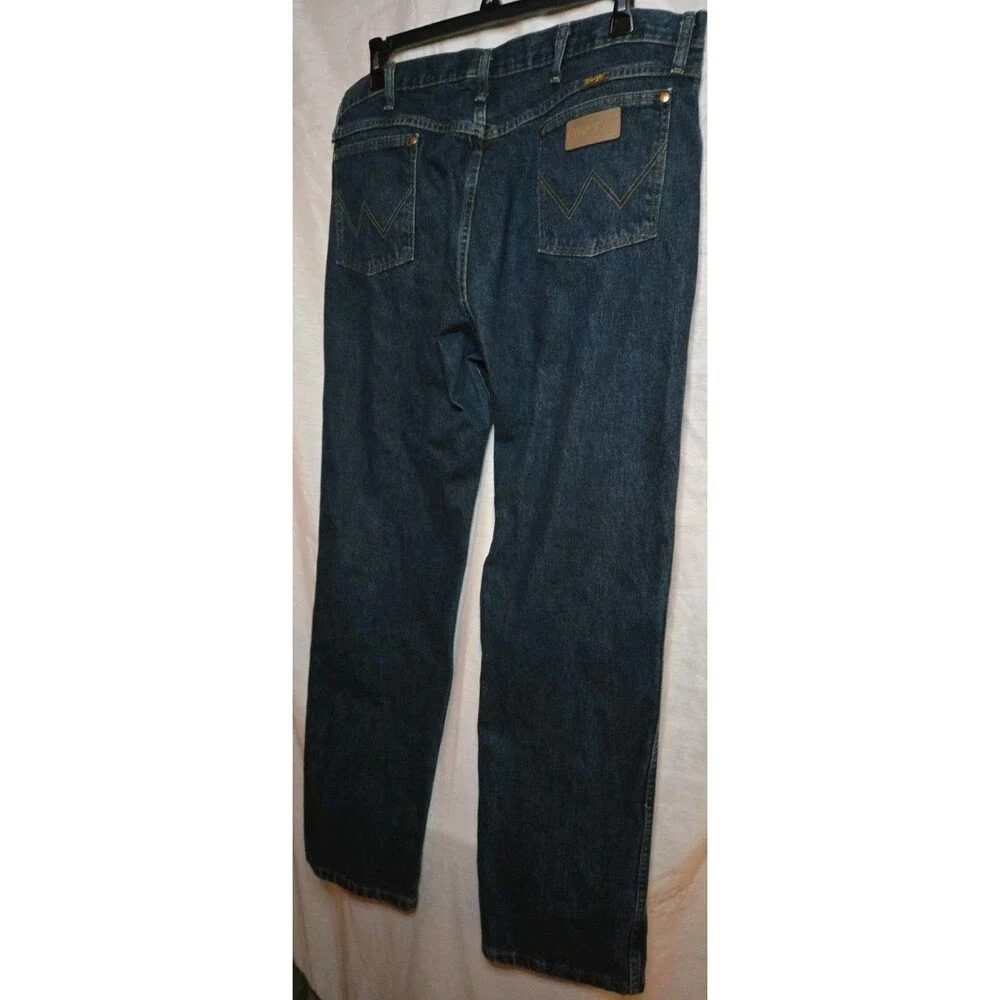 WRANGLER 13MWZ Original Fit Cowboy Cut Jeans DarkWash Denim Mens 40x32